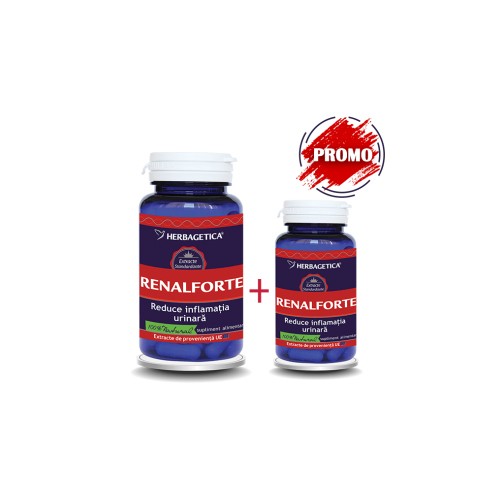 Pachet Renalforte 60+30cps Herbagetica vitamix poza