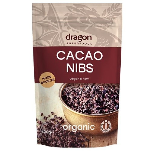 Miez din Boabe de Cacao Bio (Cacao Nibs) 200gr imagine produs la reducere