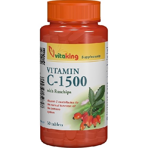 Vitamina C 1500mg cu Macese 60tab Vitaking imagine produs la reducere