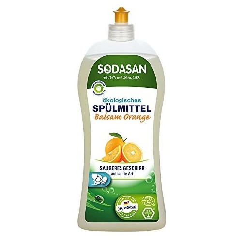 Detergent pentru Vase Lichid cu Balsam Bio Portocala 1l Sodasan imagine produs la reducere