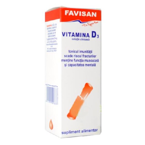 Vitamina D3 30ml Favisan vitamix.ro imagine noua reduceri 2022