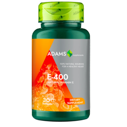 Vit. E-400 naturala 30 cps, Adams