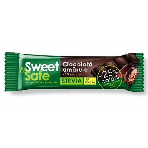 Ciocolata Amariue Indulcit cu Stevie Sly 25gr vitamix.ro imagine noua reduceri 2022