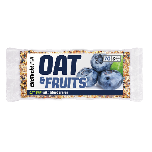 Oat and Fruits blueberry 70gr BiotechUSA vitamix poza
