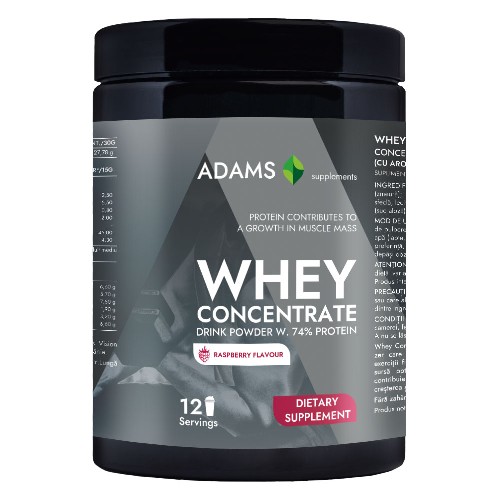 Whey Concentrate Protein (zmeura), 360gr, Adams