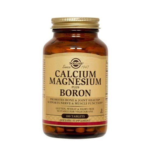 Calcium Magnesium + Boron 100cps Solgar vitamix poza