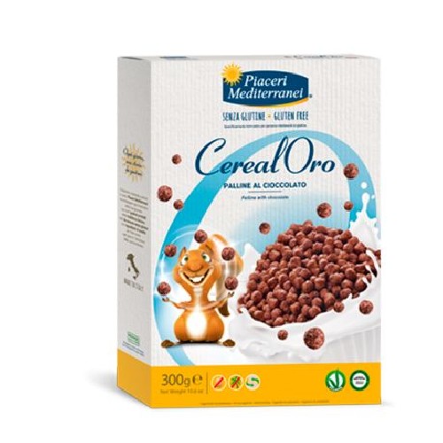 Palline Cereale Ciocolata fara Gluten 300g Piaceri Mediterranei vitamix.ro