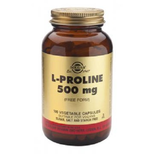 L-Proline 500mg 100cps Solgar imagine produs la reducere