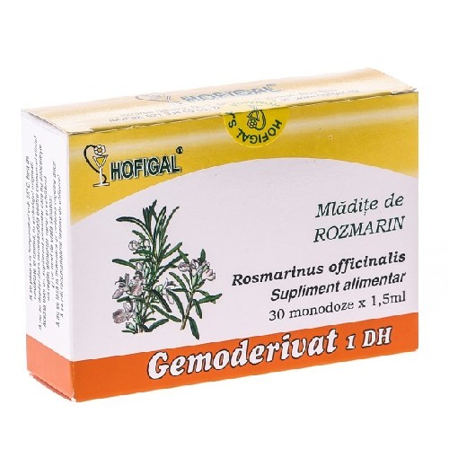 Gemoderivat Rozmarin, 30 monodoze, Hofigal vitamix.ro