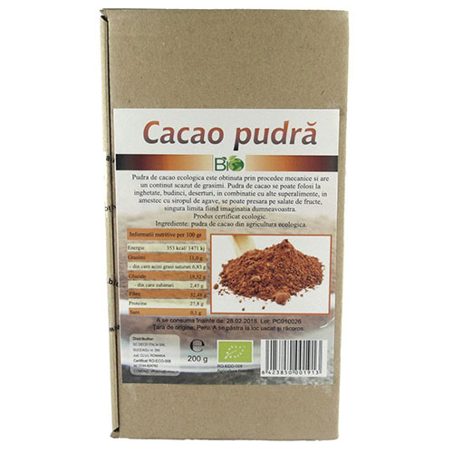 Cacao Pudra Eco 200gr Deco Italia