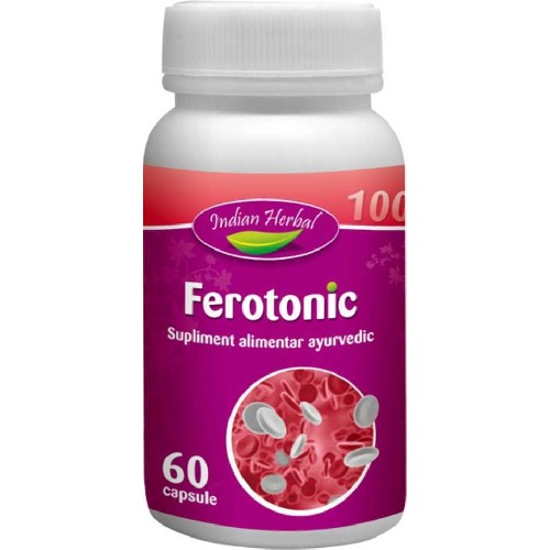 Ferotonic 60cps Indian Herbal imagine produs la reducere