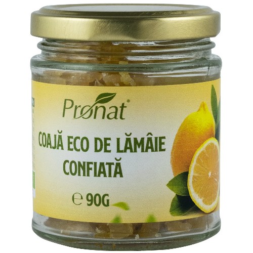 Coaja Lamaie Confiata Eco, 90g, Pronat vitamix.ro