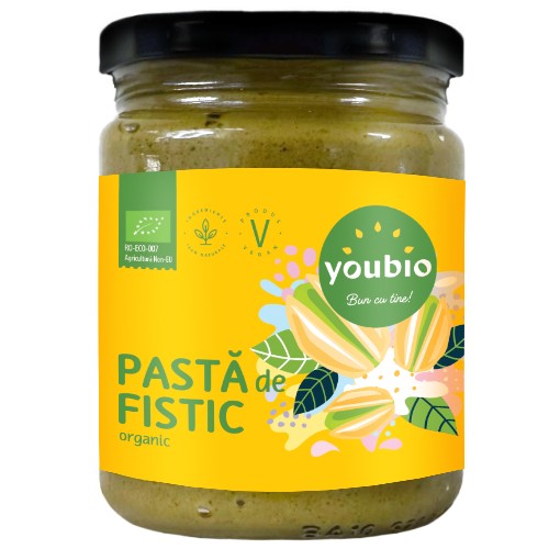 Pasta de fistic, ecologic, 250g, Youbio