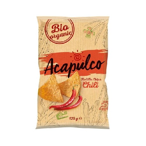 Tortilla Chips cu Chilli Eco 125g Acapulco vitamix poza