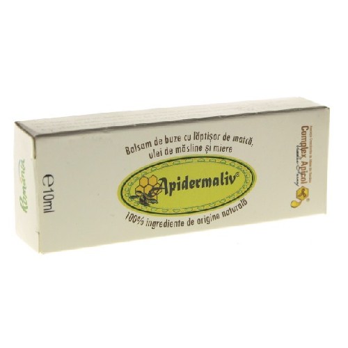 Apidermaliv Balsam de Buze cu Laptisor de Matca 10ml vitamix poza