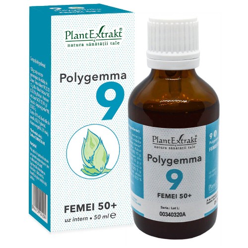 Polygemma 9 - Femei 50+ 50ml, Plantextrakt