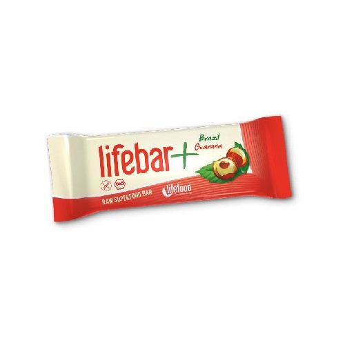 Baton Lifebar cu Nuci Braziliene si Guarana 47gr Lifefood vitamix poza