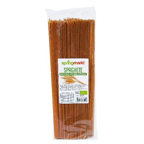 Spaghete Eco din Grau Integral, 500gr, springmarkt vitamix.ro imagine noua reduceri 2022