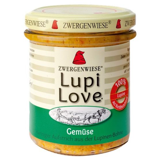 Lupi Love Crema Tartinabila din Lupin si Legume Eco 165g Zwergen