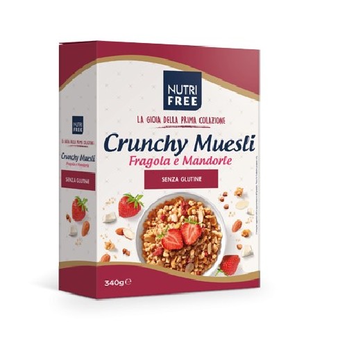 Crunchy Musli cu Capsuni si Migdale, 340g, NutriFree vitamix.ro