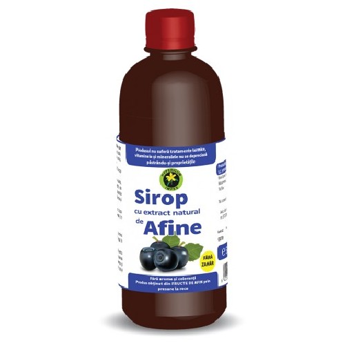 Sirop Afine Fara Zahar 500ml Hypericum vitamix poza