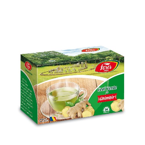 Ceai Verde Cu Ghimbir 20dz Fares vitamix.ro imagine noua reduceri 2022