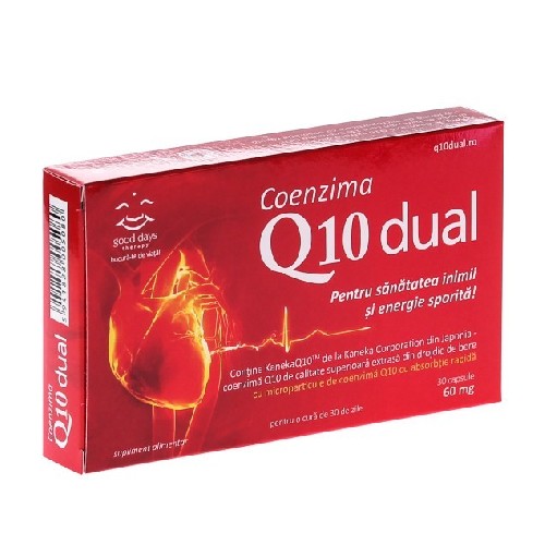 Coenzima Q10 Dual 60mg 30cps Good Days Therapy