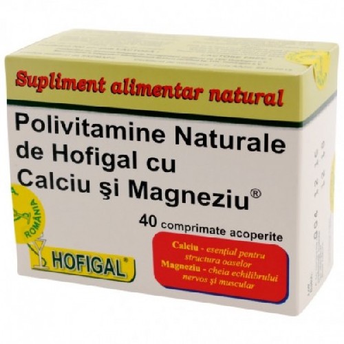 Polivitamine  Naturale cu Mg 40cpr, Hofigal