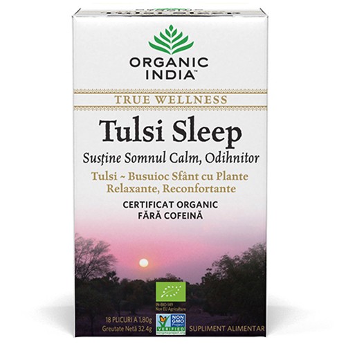 Ceai Tulsi Sleep 18dz Organic India vitamix poza