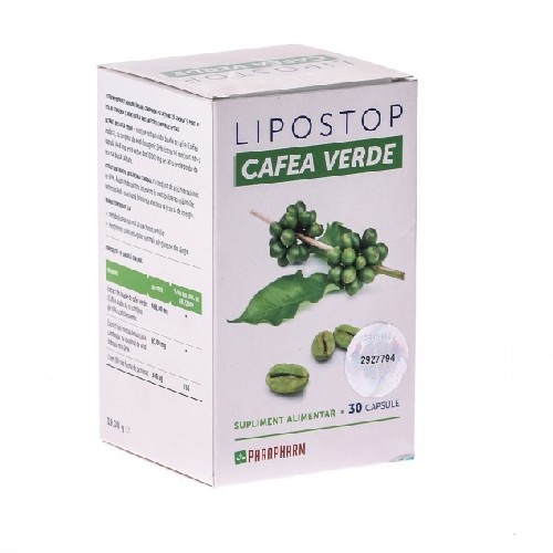Lipostop Cafea Verde 30cps Parapharm vitamix.ro imagine noua reduceri 2022