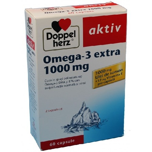 Omega 3 Extra 1000mg 60cps Doppel Herz