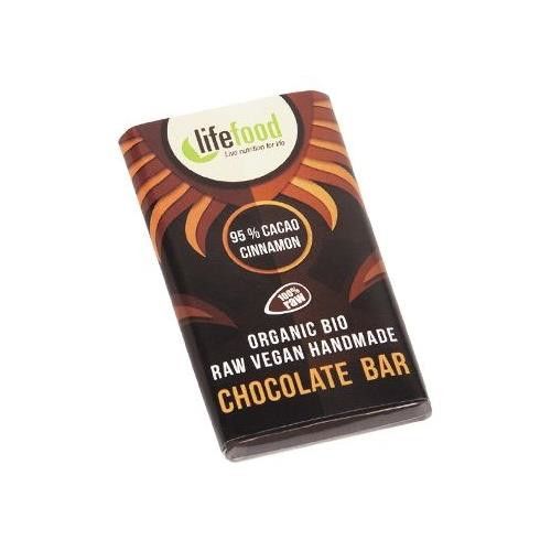 Ciocolata cu 95% Cacao si Scortisoara Raw Bio 35gr Lifefood