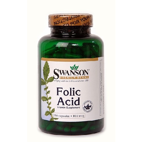 Acid Folic (Vitamina B4 ) 250cps Swanson imagine produs la reducere