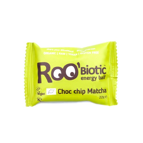 ROObiotic Bila Energetica cu Probiotice -Ciocolata si Matcha 22g imagine produs la reducere