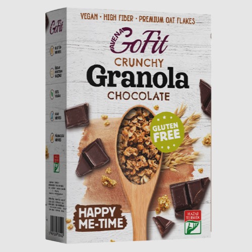 Granola cu Ciocolata, faragluten, 250 g Avena Gofit