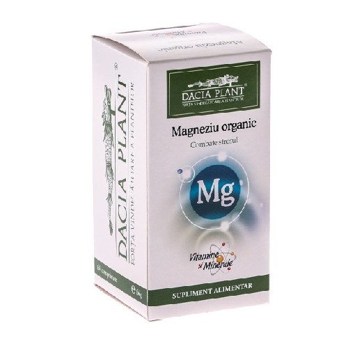Magneziu Organic 60cpr Dacia Plant vitamix poza