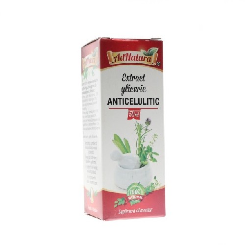 Extract Gliceric Anticelulitic 50ml AdNatura vitamix.ro imagine noua reduceri 2022