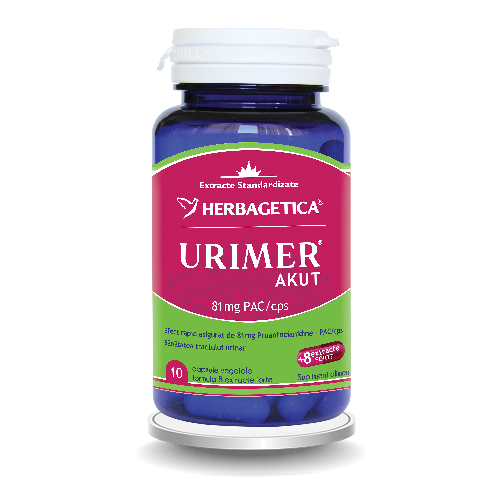 Urimer Forte 10cps Herbagetica vitamix poza