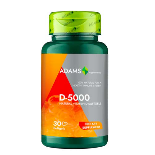 Vitamina D-5000 softgel 30 cps, Adams