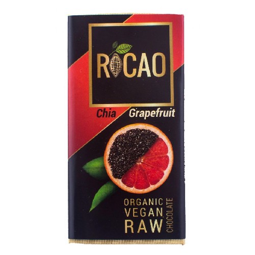 Ciocolata cu Chia si Grapefruit Raw Bio 27gr Rocao