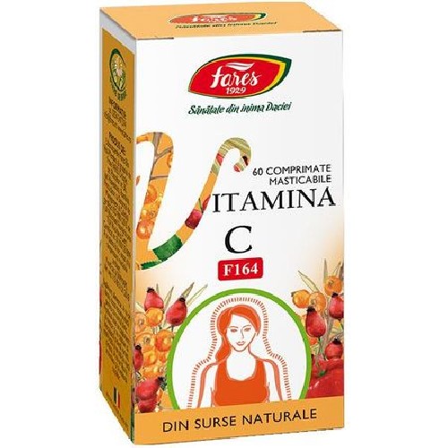 Vitamina C Naturala 60cps Fares imagine produs la reducere