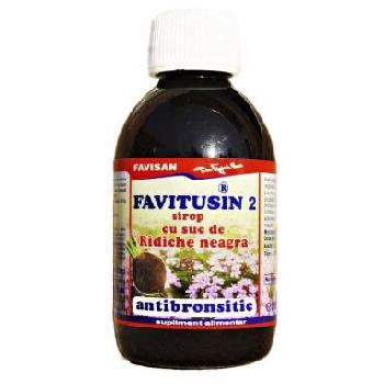 Favitusin 2 Sirop Antibronsitic cu Ridiche Neagra 250ml Favisan