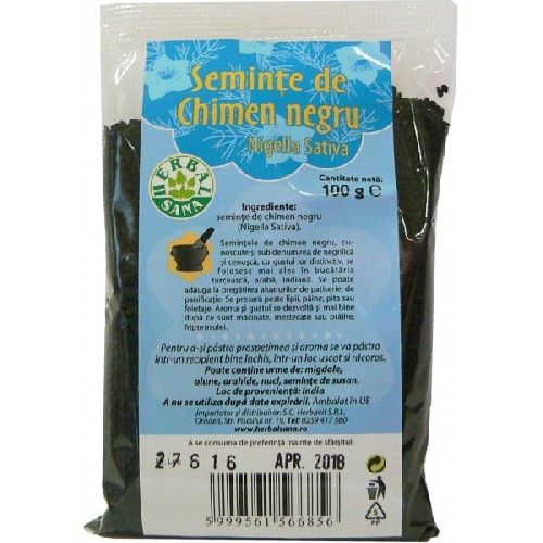 Seminte de Chimen Negru 100gr Herbalsana vitamix poza