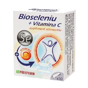 Bioseleniu+Vitamina C 30cps Parapharm vitamix poza