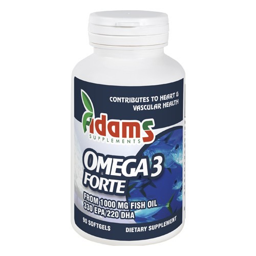 Omega3 Forte 330EPA/220DHA 90 cps. Adams Supplements imagine produs la reducere