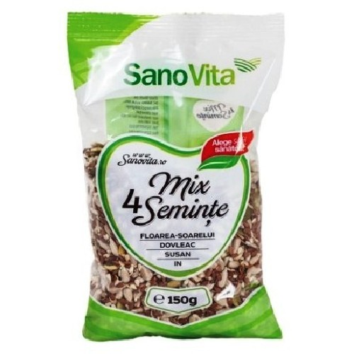 Mix 4 Seminte, 150gr SanoVita vitamix.ro imagine noua reduceri 2022