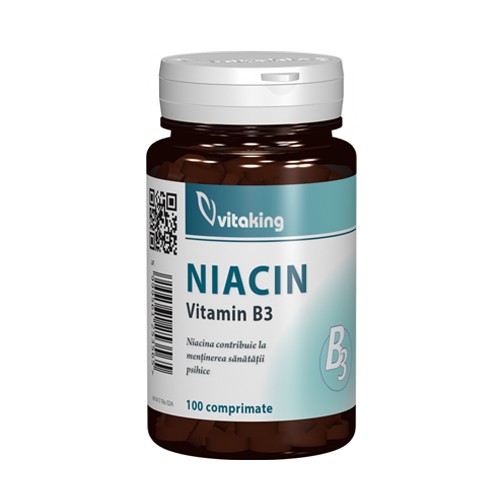 Vitamina B3 (Niacina) 100tb de 100mg Vitaking imagine produs la reducere