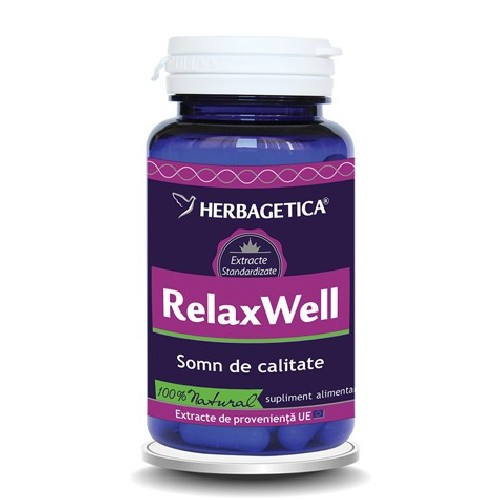 Relax Well 60cps Herbagetica imagine produs la reducere