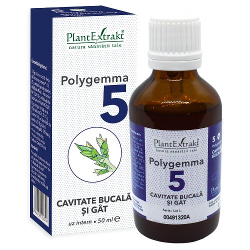 Polygemma 5 Cavitate bucala si Gat 50ml PlantExtract vitamix.ro