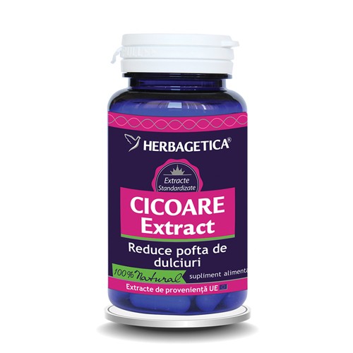 Cicoare Extract 60cps Herbagetica vitamix.ro